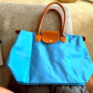 blue purse never used